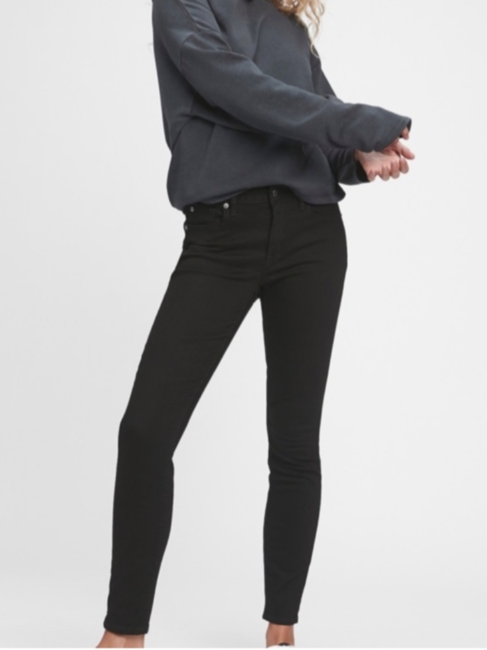 GAP  Curvy True Skinny Black Women's 32 Jeans